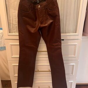 GAP Chocolate Leather Pants